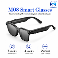 Gafas Inteligentes con Cámara M08 AI, Grabación de Video de 8MP 1080P, Transferencia Wifi 5.4, Micrófono Dual ENC, Altavoz de Oído Abierto