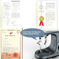 Mélangeur sur socle planétaire professionnel OEM 10L, 1800W, 6 vitesses, multifonctionnel, avec crochets pétrisseurs doubles en fonte, pour usage commercial