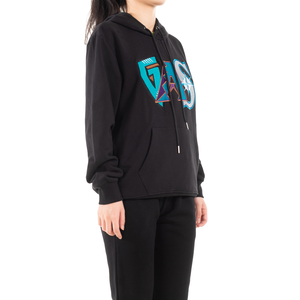 Sweat-shirt classique uni en molleton avec badges, style couple assorti, coupe oversize à <span class=keywords><strong>capuche</strong></span>, manches longues, broderie 3D, collection automne - Product Image 2