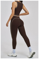 Ensembles de sport pour femmes grandes tailles, 3 pièces, leggings sans couture taille haute, poche, haut de yoga, tenue de sport, soutien-gorge de sport extensible