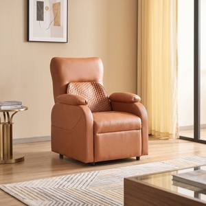 <span class=keywords><strong>Fauteuil</strong></span> de massage électrique <span class=keywords><strong>moderne</strong></span> en cuir écologique avec structure en bois massif et 4 têtes de massage pour salon - Product Image 4