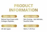Crème Visage Anti-Âge au Collagène et Peptides Effet Raffermissant et Tenseur pour Tous Types de Peaux - Marque Blanche OEM/ODM