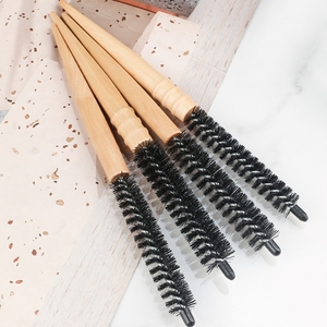 Peine de raíces peludas para el hogar directo de fábrica para uso de mujeres en flequillo peine de rodillo de madera para peinar el cabello - Product Image 2