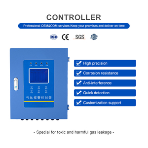 Controlador de alarma de gas multicanal fijo C2H4O PH3 HCL HCN COCL2 CLO2 SiH4 Detector de fugas de gas Analizadores de gases tóxicos - Product Image 2
