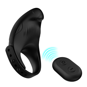 Venta al por mayor largo erótico hombre pene anillos masaje de próstata pulgadas dispositivo Correa punto estimulador vibración pene anillos para hombre - Product Image 2