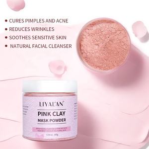 Masque en poudre d'argile <span class=keywords><strong>rose</strong></span>, nettoyage en profondeur, affinage des pores, éclaircissement, purification, exfoliation, masque facial à la boue <span class=keywords><strong>florale</strong></span>, kaolin 160g - Product Image 6