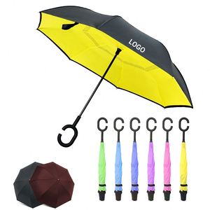 Parasol pliable en gros, parapluie inversé anti-UV personnalisé pour adultes - Product Image 2