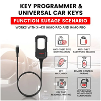 Lanceur X-431 Programmeur Immo Super Puce avec 4 Clés Outils de Programmation de Clés IMMO Convient aux X431 PAD V/ IMMO ELITE/ PLUS /PROG 3