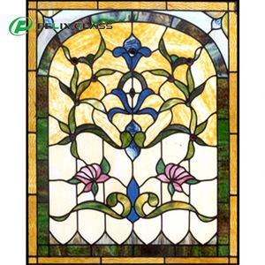 Architectural <b>Stained</b> <b>Glass</b> Sunflower Window Ceiling <b>Panels</b>-Victorian Style Industrial Display Screen Use Customizable Hotel - Product Image 2