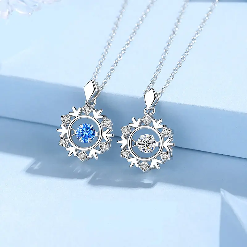 Trang Sức Thời Trang Collier Collana Vòng Cổ Bạc Nữ Tuyết Mạ Bạc