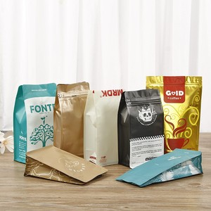 Bolsa de plástico para alimentos con fondo plano y logotipo personalizado de Source Factory, para frutos secos orgánicos, con cierre de cremallera y estampado, para envasado. - Product Image 5