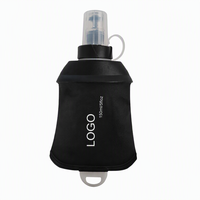 Bouteille souple pliable JUNVOY OEM/ODM en TPU pour course à pied, 150ml/250ml/500ml, gourde de sport pliable, bouteille de gel énergétique sans BPA