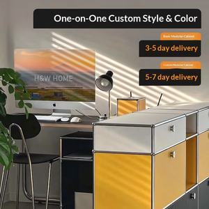 รถเข็นเก็บของแบบโมดูลาร์ <span class=keywords><strong>USM</strong></span> <span class=keywords><strong>Haller</strong></span>, รถเข็นแบบมีล้ออเนกประสงค์, ตัวจัดระเบียบอเนกประสงค์สำหรับบ้านและสำนักงาน - Product Image 4