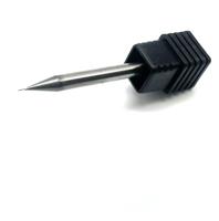 Fraise à queue en carbure de micro-diamètre 0.5*1*4D*50L HRC55/HRC60 à 2 dents pour gravure CNC