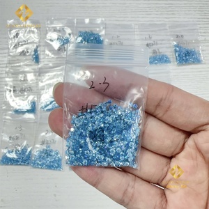 Prix de gros, diamant moissanite rond de qualité supérieure créé en laboratoire, couleur bleu aqua plaqué, prix au carat - Product Image 5