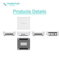 Leaderhub Micro Mini PC para Gamer ordenador Android Wins servidor ddr5 DDR4 j4125 Core I3 i5 i7 i9 industrial Mini PC portátil