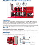 Système d'extinction d'incendie à brouillard d'eau haute pression durable de marque BAOAN certifié CE, équipement d'extinction d'incendie automatique à base d'eau