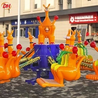 Manège Commercial de Type 'Jump and Rotate' 16 Places, Diamètre de 9m, Idéal pour les Centres de Divertissement Familial (FEC) et la Location de Carnavals Saisonniers