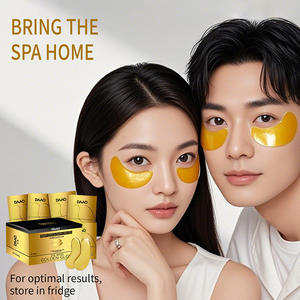 24Kゴールドビーガンコラーゲンアイマスク海藻ヒアルロン酸シート下アイパッチふくらんでいる目ダークサークルクリスタル素材 - Product Image 2