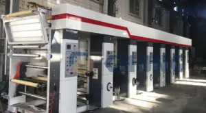 Automatic Large Format PVC Wallpaper Sticker Printer Rotogravure Printing Machine with New Core Components Pump Used Condition