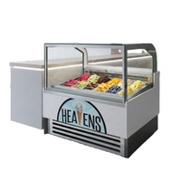 Vitrine Réfrigérée pour Glaces au Yaourt avec Logo Personnalisé