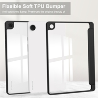 Étui de tablette transparent à coque souple ultra-mince pour Samsung Galaxy Tab A11 Plus A9 PLUS 11'' avec emplacement pour stylet, fabriqué en usine