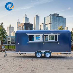 รถขายอาหารเคลื่อนที่พร้อมครัวครบชุด ขายฮอทดอก ไอศกรีม กาแฟ รถพ่วงขายอาหาร ร้านอาหารเคลื่อนที่ รถเข็นขายอาหารจานด่วน - Product Image 2