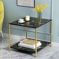 Table Basse Moderne, Intelligente et Multifonctionnelle avec Piètement en MDF et Fer pour Salon, Meuble de Maison