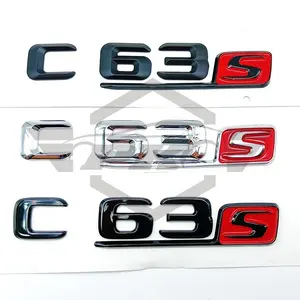 GLA45S A45S C63S E63S GLC63S GLE63S AMG Letter Logo Car Modified Decorative Emblem Sticker For Mercedes-Benz