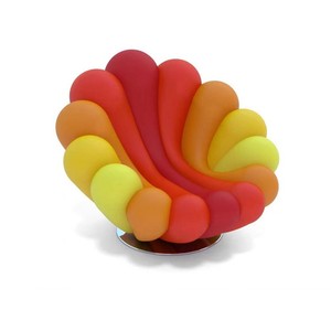 Design nordeuropea Anemone <span class=keywords><strong>Giovannetti</strong></span> sedia fiore singolo tempo libero girevole divano soggiorno camera da letto Hotel tessuto - Product Image 3