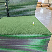 Tapis d'entraînement de golf Tee Line Turf Premium pour swing et putting, usage intérieur, 1500x1500mm, 26kg, couche de gazon synthétique PP 40mm, hauteur de gazon 55mm