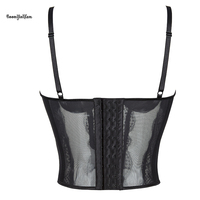 2024 nouvelle mode taille S M L XL XXL XXXL femmes dentelle Bustier fleuri haut court Corset Bralet soutien-gorge avec sangle