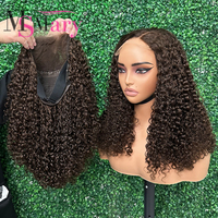 Perruques en cheveux humains vierges doublement étirés, bouclées Pixie, avec dentelle HD 5*5, sans colle, frontale en dentelle, en cheveux humains brésiliens bruts originaux