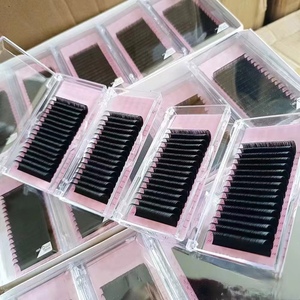 Extensions de cils individuelles 12 rangées, volume noir mat, extensions de cils naturelles classiques, doux en cachemire, pour salon de beauté - Product Image 5