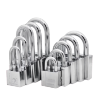 Candado Moderno de Acero Inoxidable con Cuerpo de 30-70mm, Antirrobo, Impermeable, con Llave Regular, Durable para Uso en Hoteles y Gimnasios