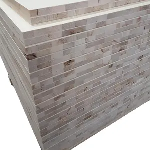 18mm Pine Poplar Birch Sapeli Red Oak Walnut Maple Natural Veneer Plywood Block Board Panels