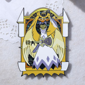 مصنع الصانع مخصص تصميم مجاني طباعة الشاشة لؤلؤ الصلب المينا دبوس - Product Image 6