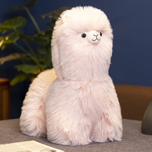 Peluche de Alpaca de Pelo Largo, Muñeco de Peluche Bonito de Pie, Decoración del Hogar, 32/40/50/80cm - Product Image 3