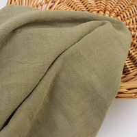 Tissu Peigné Tissé 70% Ramie 30% Coton Lavé au Sable 250GSM Écologique Biologique Résistant aux Taches Respirant pour Chemises et Blouses