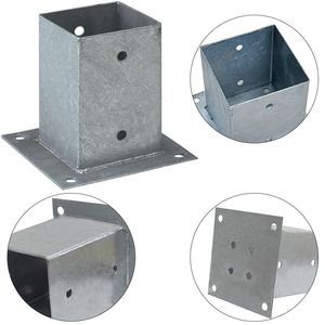<span class=keywords><strong>Plaque</strong></span> de fixation au sol <span class=keywords><strong>pour</strong></span> poteau de clôture en acier au carbone galvanisé à chaud, anti-corrosion, durable - Product Image 5