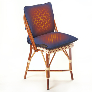 New Arrival Hotel Terrace Waterproof Canvas Graphene USB Battery Rechargeable Heated <strong>Chair</strong> Pad Restaurant Heating Seat <strong>Cushion</strong> - Product Image 1