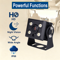 Caméra CCTV AHD 1080P pour bus, vision nocturne couleur, grand angle de vue de 130 degrés, IP68, métal robuste, anti-explosion, pour autocars scolaires