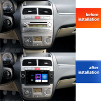 Reproductor GPS con Pantalla Táctil Inalámbrica Carplay, Pantalla Dividida, USB, 7 Pulgadas, Android Stereo para Fiat Grande Punto Linea 2007-2012