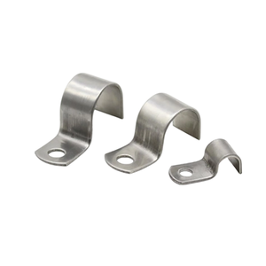 <span class=keywords><strong>Collier</strong></span> de serrage <span class=keywords><strong>double</strong></span> face en acier inoxydable personnalisable en gros avec boucle de <span class=keywords><strong>fixation</strong></span> de câble finition zinc prise en charge OEM - Product Image 5