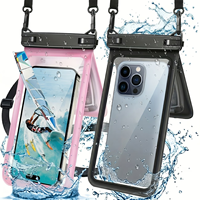 Pochette étanche pour téléphone avec fenêtre de confidentialité, sac étanche pour dissimuler téléphone et objets de valeur pour les voyages à la plage