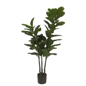 工場人工鉢植え葉鉢植え植物ガジュウミガメ盆栽3幹装飾用1.2m