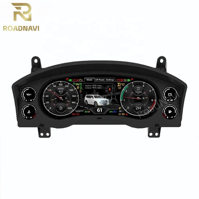 RoadNavi 12.3 Inch Car Digital Cluster for Toyota LC200 2008-2021 Car Odometer Dashboard Auto Speedometer Virtual Cockpit