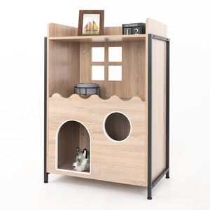 Casa de madera para perros y gatos, muebles para el hogar - Product Image 4