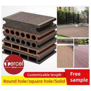 Muestra Gratuita de Tarima Exterior de WPC con Ranura Recta, Resistente a los Rayos UV, Antideslizante, para Terrazas - Product Image 5