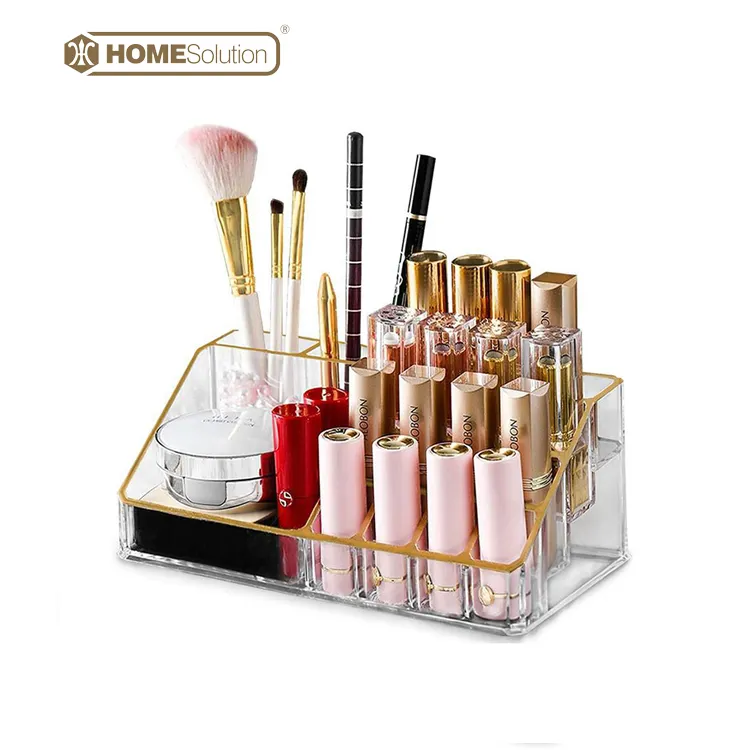 Make-up Store Liquid Rack Foundation Fälle Veranstalter Make-up klar Lippenstift Stand Display mit Logo